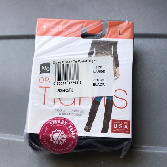 NEW opaque sheer to waist black tights - Picture 2 of 3